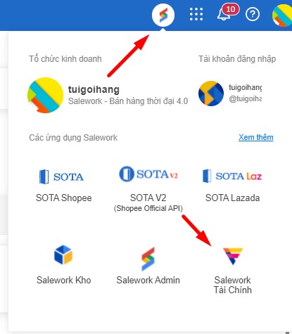Theo dõi báo cáo doanh thu bán hàng Shopee với SOTA Link - 7 Báo cáo doanh thu Shopee