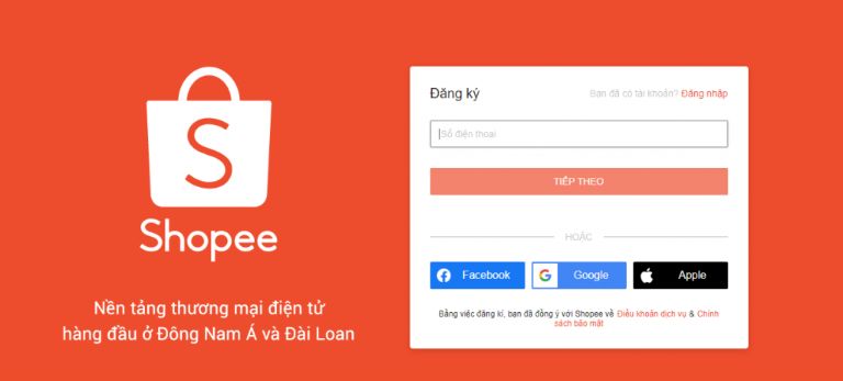 Đăng nhập nhiều tài khoản Shopee