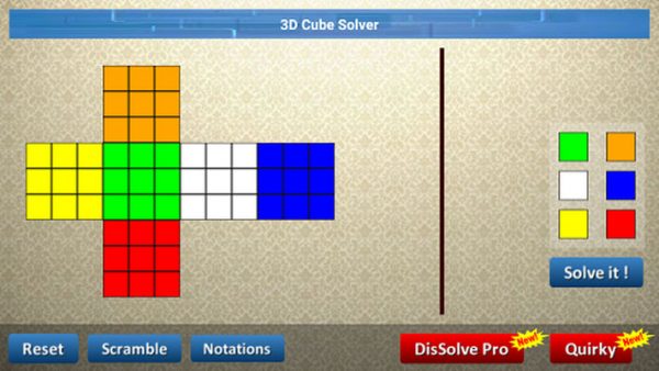 Giải rubik bằng ứng dụng 3D-Cube Solver