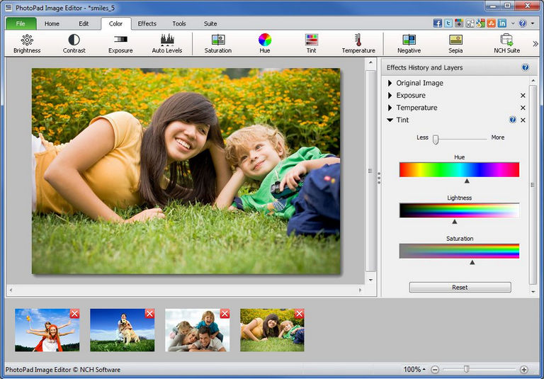 PhotoPad Image Editor là tiện ích ghép hình họa không tính phí mang đến máy tính