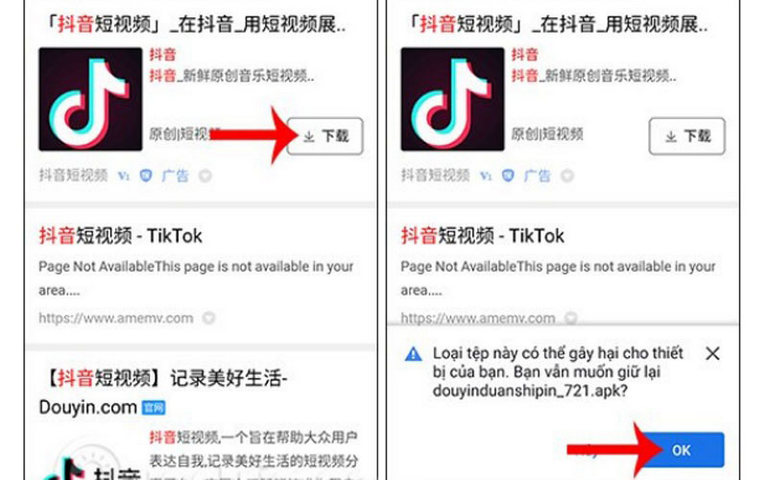 Cách tải TikTok Trung Quốc Douyin trên điện thoại Android