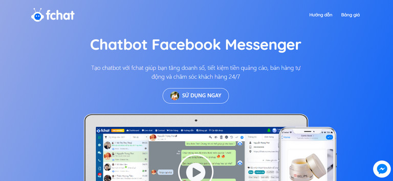 Fchat vừa là Chatbot và vừa là phần mềm quản lý tin nhắn Fanpage