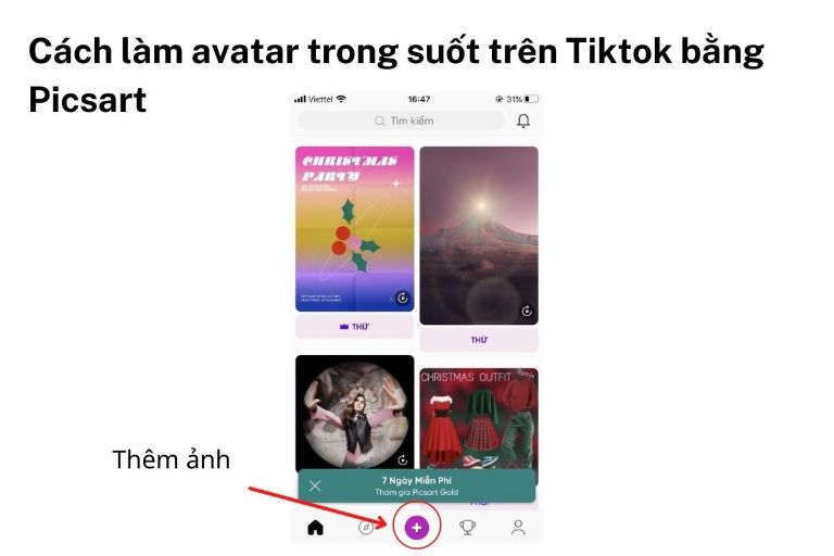 Cách làm avatar trong suốt TikTok 