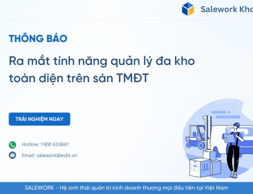 Salework Kho – Phần mềm đầu tiên hỗ trợ tính năng quản lý đa kho toàn diện trên sàn TMĐT