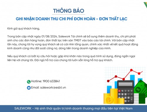 [UPDATE 01.08.2024] Ghi nhận doanh thu chi phí đơn hoàn – đơn thất lạc